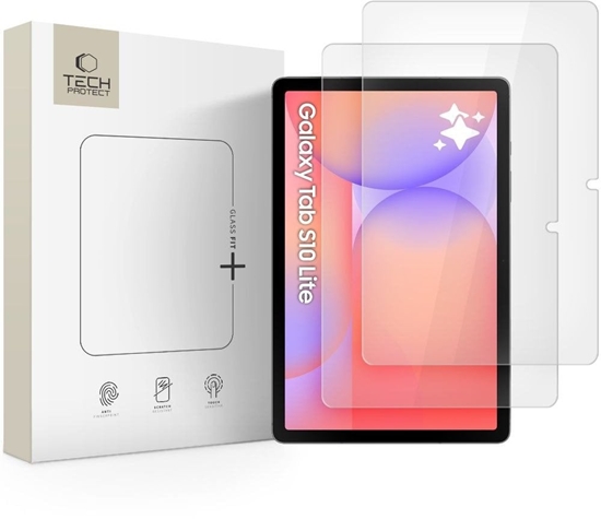Изображение Tech-Protect Szko hartowane Glass Fit+ do Samsung Galaxy Tab S10 Lite 10.9 X400 / X406b Clear [2 PACK]