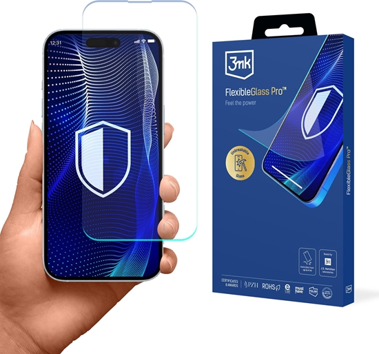 Изображение Szko hybrydowe 3MK FlexibleGlass Pro do Apple iPhone 17 Pro Max