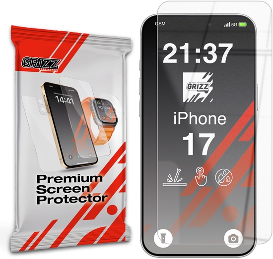 Изображение Szko hybrydowe GrizzGlass HybridGlass do Apple iPhone 17