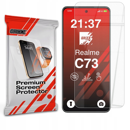 Изображение Szko hybrydowe GrizzGlass HybridGlass do Realme C73 5G