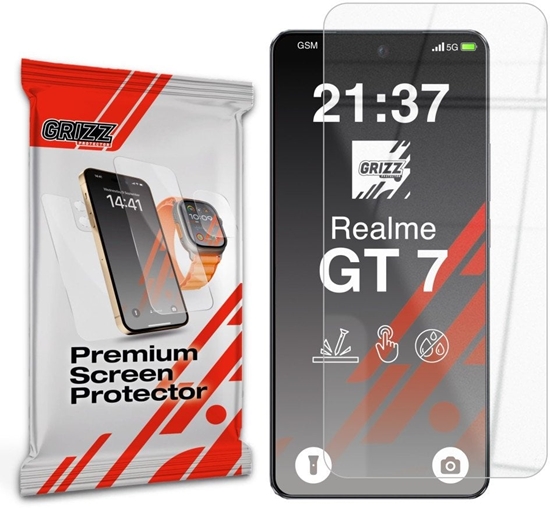 Изображение Szko hybrydowe GrizzGlass HybridGlass do Realme GT 7