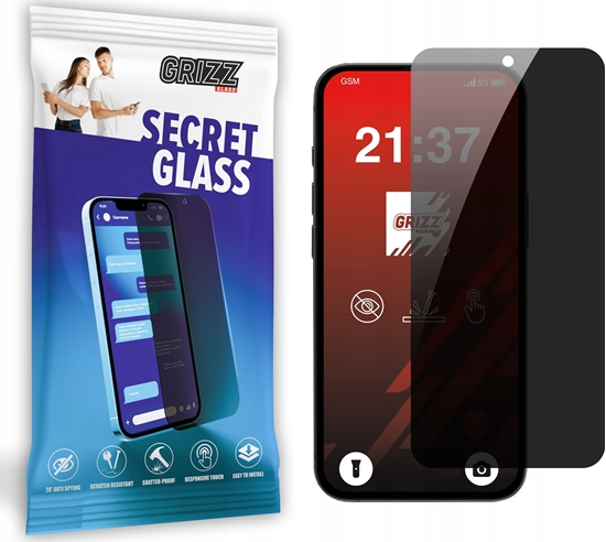 Изображение Szko prywatyzujce GrizzGlass SecretGlass do Apple iPhone 16e