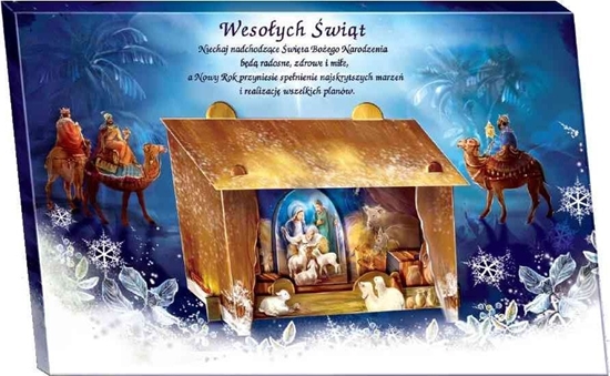 Picture of SZOPKA BETLEJEMSKA 3D +3 KRÓLOWIE dekoracja PIKNA