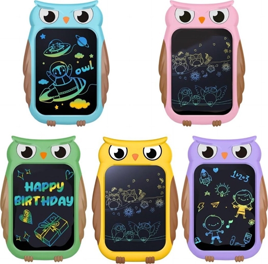 Picture of Tablet graficzny Tablet Sowa do rysowania dla dzieci 3+ Ekran 8,5' + Rysik + Kolorowe rysunki