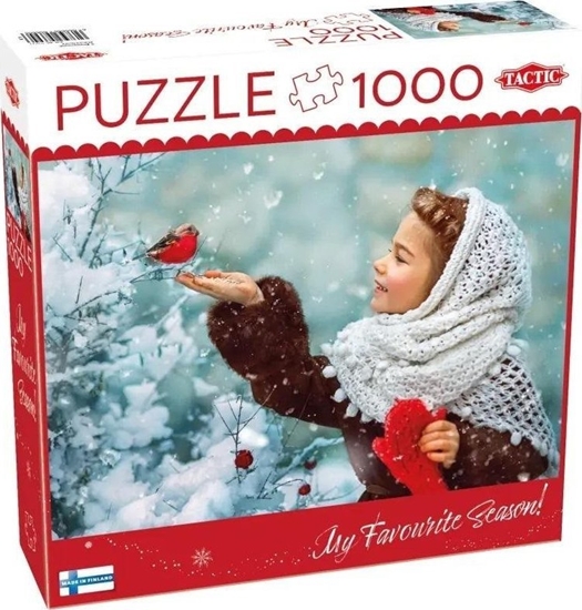 Picture of Tactic Puzzle 1000 Girl with Red Mittens