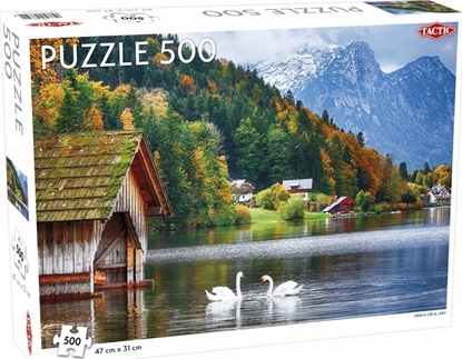Изображение Tactic Puzzle 500 Landscape: Swans on a Lake