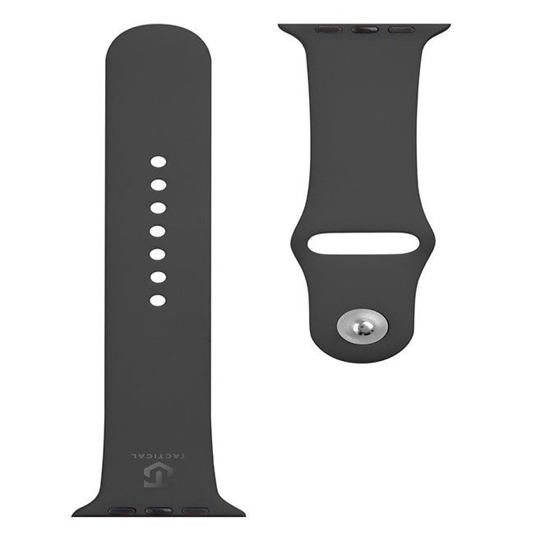 Picture of Tactical Apple Watch 42/44/45mm Silicone Strap Black