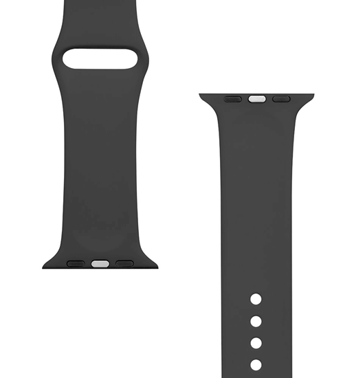Picture of Tactical Apple Watch 42/44/45mm Silicone Strap Black