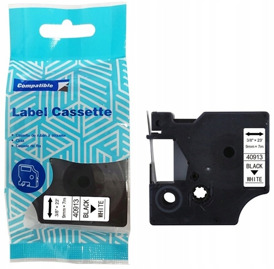 Picture of Tama DYMO D1 40913 9mm x 7m S0720680 czarny na biaym zamiennik