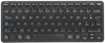 Picture of Targus - Tastatur - Mehrgerate - compact - antimicrobial - kabellos - Bluetooth 5.1 - Franzosisch - Schwarz