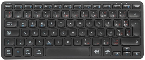 Picture of Targus - Tastatur - Mehrgerate - compact - antimicrobial - kabellos - Bluetooth 5.1 - Franzosisch - Schwarz