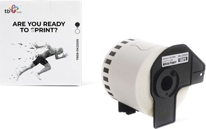 Picture of TB Print TB Print Etykiety TBEB-DK22205 Brother Czarny na Biaym 62x30.48
