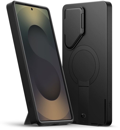 Picture of TECH PROTECT KEVLAR AURA MAGSAFE GALAXY S25 ULTRA BLACK/ORANGE