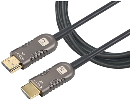 Picture of TECHLY HDMI 4K 60Hz AOC LWL Kabel 2xHDMI Stecker 19polig Laenge 70m Hohe Bestaendigkeit bei EMI und RFI