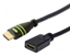 Picture of TECHLY HDMI High Speed Verlaengerungskabel 3m schwarz mit Ethernet 4K 30Hz 19pol.HDMI Stecker auf 19pol.HDMI Buchse mit Goldkontakt