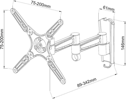 Picture of Techly Uchwyt cienny 13'' - 37''