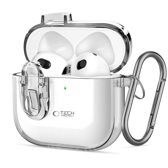 Изображение Tech-Protect TECH-PROTECT SLIM HOOK APPLE AIRPODS 4 CLEAR
