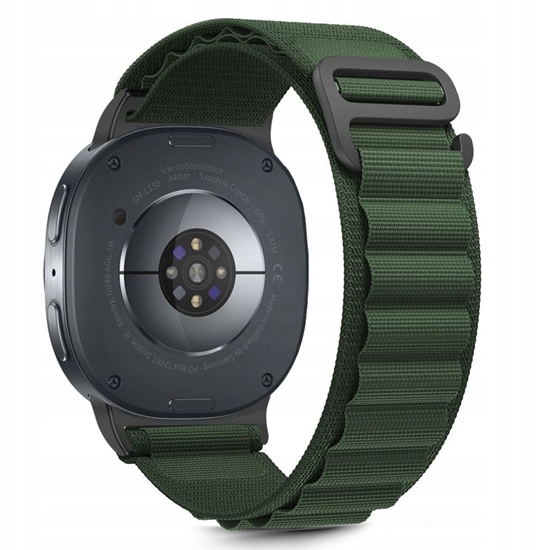 Изображение Tech-Protect Tech-Protect Nylon Stripe Strap for Samsung Galaxy Watch 40/44/46 mm - Green