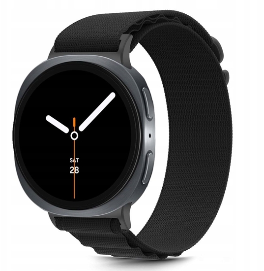 Изображение Tech-Protect Tech-Protect Nylon Stripe Strap for Samsung Galaxy Watch 40/44/46 mm - Black