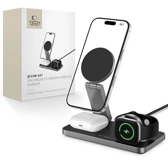 Изображение Tech-Protect QI15W-A47 MagSafe 3in1 Inductive Char