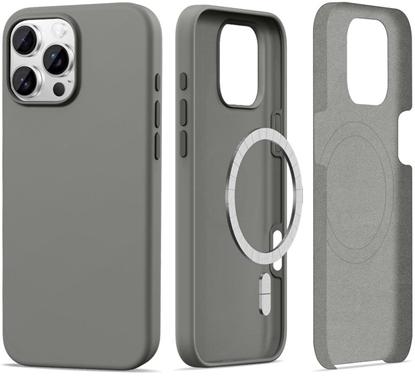 Attēls no TECH-PROTECT SILICONE MAGSAFE IPHONE 16 PRO MATTE CLAY