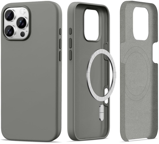 Picture of TECH-PROTECT SILICONE MAGSAFE IPHONE 16 PRO MATTE CLAY