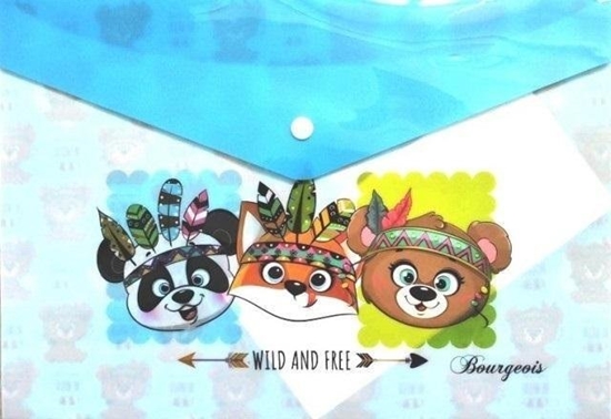 Picture of Teczka A4+ plastikowa z klipsem Zwierzaki FRESH