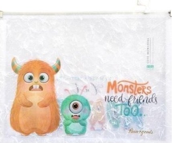 Изображение Teczka A4+ z plastikowym suwakiem Potworki FRESH