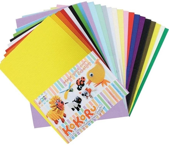 Picture of Tektura falista A4 48 arkuszy mix