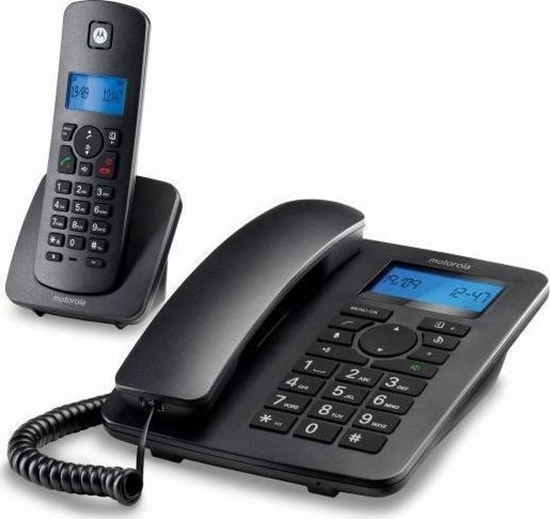 Picture of Telefon stacjonarny Motorola Telefon Stacjonarny Motorola C4201 Combo DECT (2 pcs) Czarny