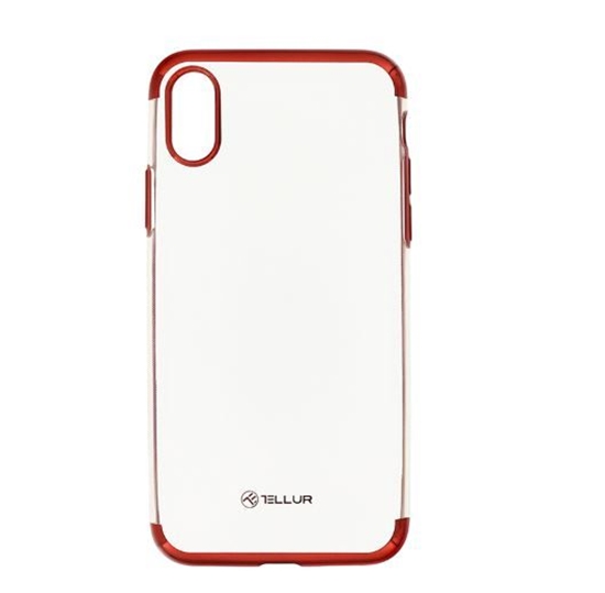 Picture of Tellur Apple Cover Silicone Electroplated for iPhone X/XS red