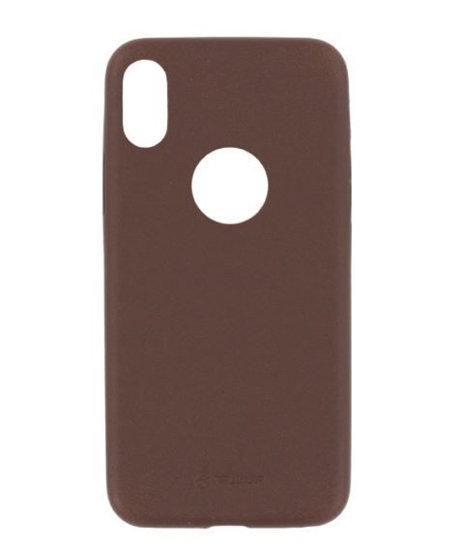Picture of Tellur Apple Cover Slim Synthetic Leather for iPhone X/XS brown
