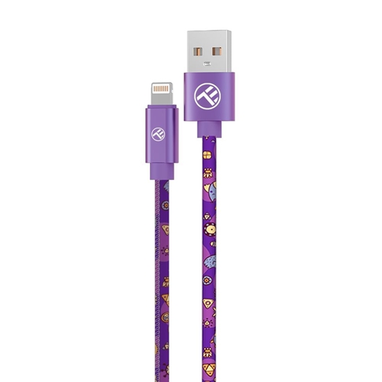 Picture of Tellur Graffiti USB to Lightning Cable 3A 1m Purple