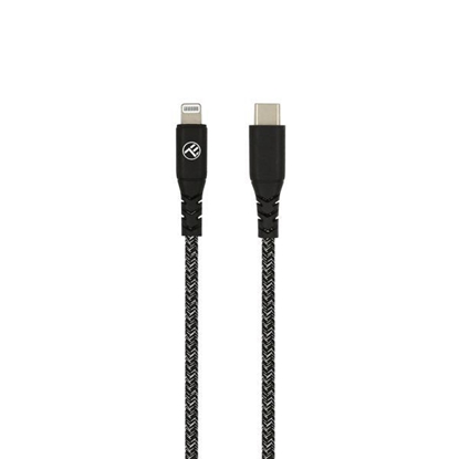 Attēls no Tellur Green Data cable Type-C to Lightning 3A PD60W 1m nylon black