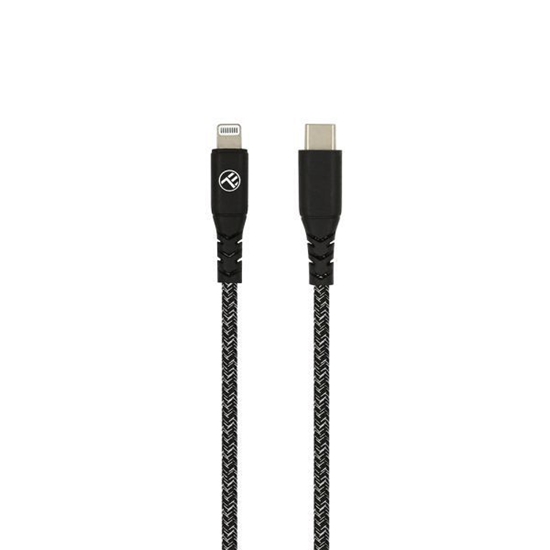 Picture of Tellur Green Data cable Type-C to Lightning 3A PD60W 1m nylon black