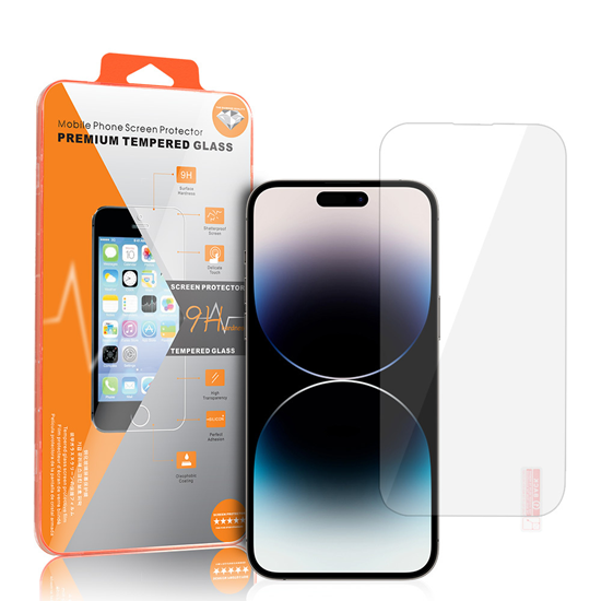 Изображение Tempered Glass Orange aizsargstikls priekš IPHONE 