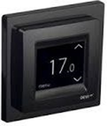 Attēls no Termoreg. DEVIreg™Touch (melns)(5..45°C)16A +grīd.