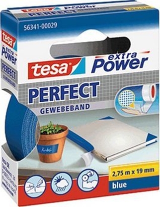 Attēls no Tesa tesa extra Power Perfect Gewebeband 2,75m 19mm blau