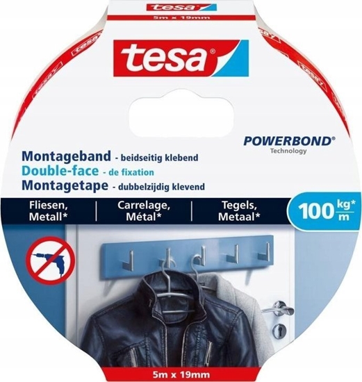 Picture of Tesa tesa Montageband Fliesen&Metall 100kg 5m x 19mm
