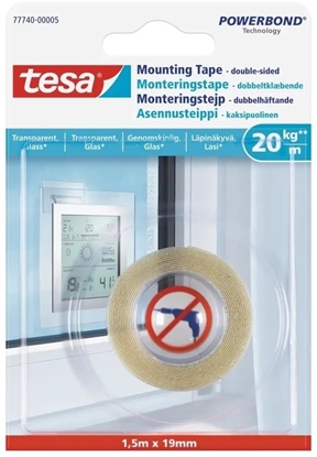 Изображение Tesa Tesa Tape Double-Side 1.5Mx19mm Trans For Win