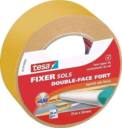 Picture of tesa® Doppelseitiges Klebeband, universal, 25m x 50mm, beige
