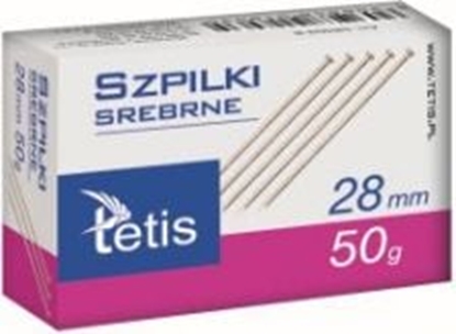 Attēls no Tetis Szpilki srebrne 28mm