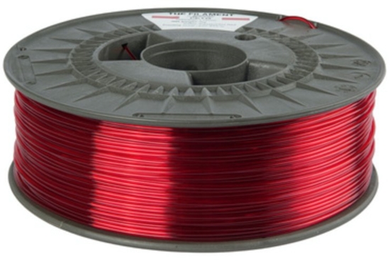 Picture of The Filament 3D filament, PETG, 1,75mm, 1000g, TF-24028, transparent red