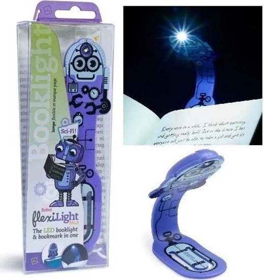 Picture of Thinking Gifts Flexilight Pals Robot Purple - Lampka do ksiki