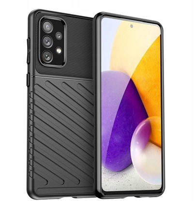 Picture of Thunder Case elastyczne pancerne etui pokrowiec Samsung Galaxy A73 czarny