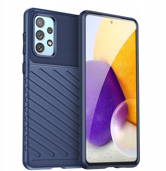Picture of Thunder Case elastyczne pancerne etui pokrowiec Samsung Galaxy A73 niebieski