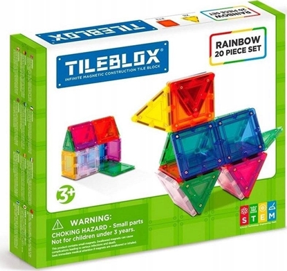 Attēls no Tileblox Rainbow 20 pcs set