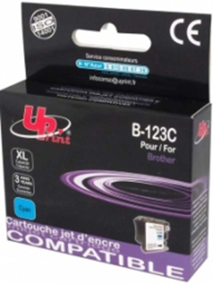 Изображение Tintes kārtridžs UPrint Brother LC123C/125XLC Cyan 