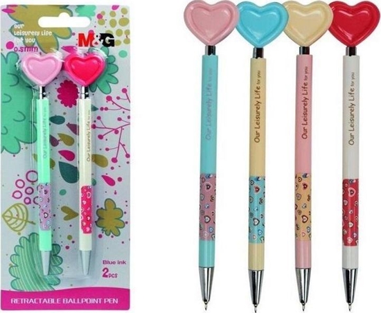 Изображение Titanum Dugopis serca mix niebieski wkad 2szt