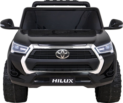 Изображение Toyota Hilux na akumulator dla dzieci Czarny + Napd 4x4 + Pilot + 2 baganiki + Radio MP3 + LED